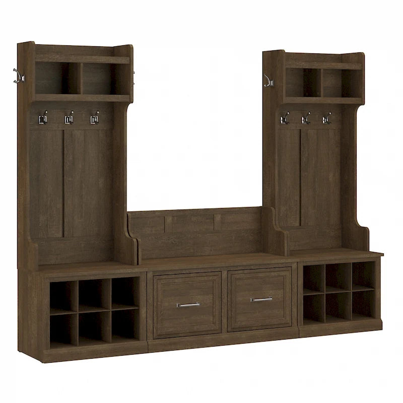 Hall Trees and Shoe Bench with Doors