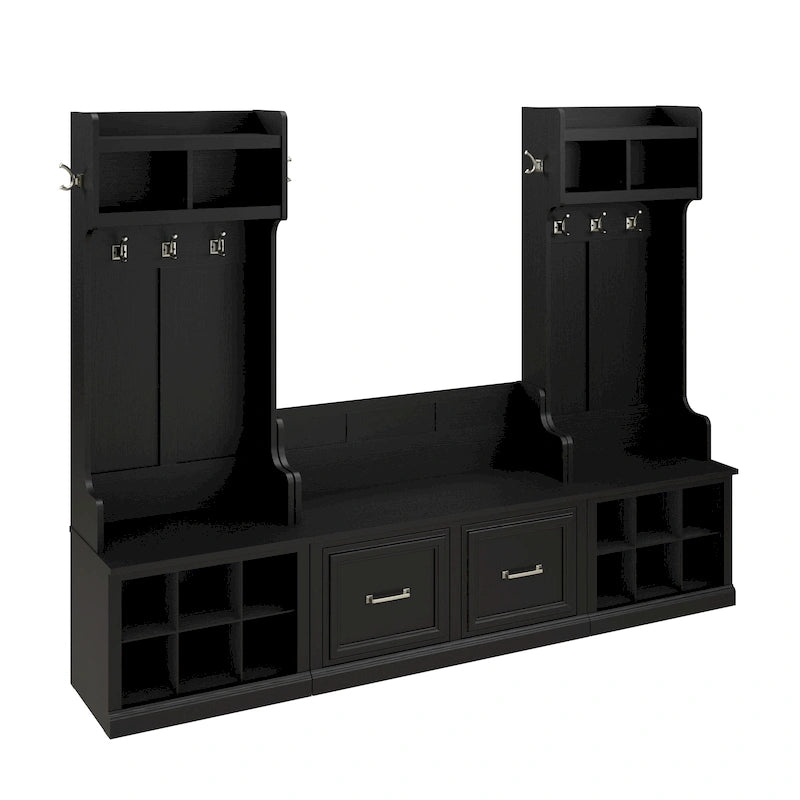 Hall Trees and Shoe Bench with Doors