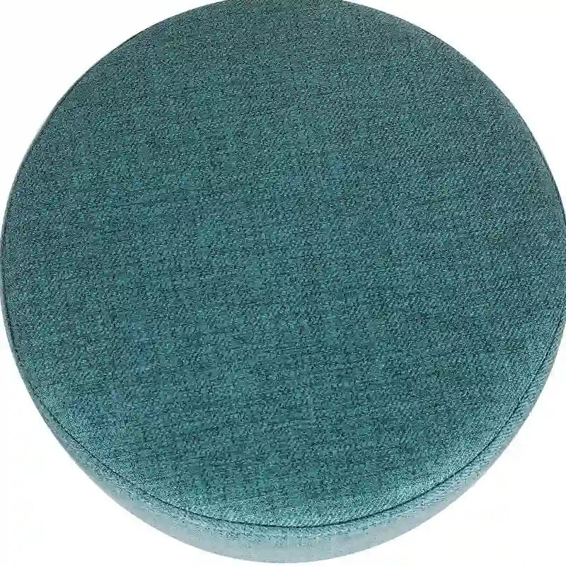 Modern Small Round Seat Fabric Ottoman Footrest Footstool