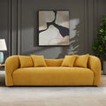 Mid Century Modern Luxury Tight Curved Back Boucle Sofa