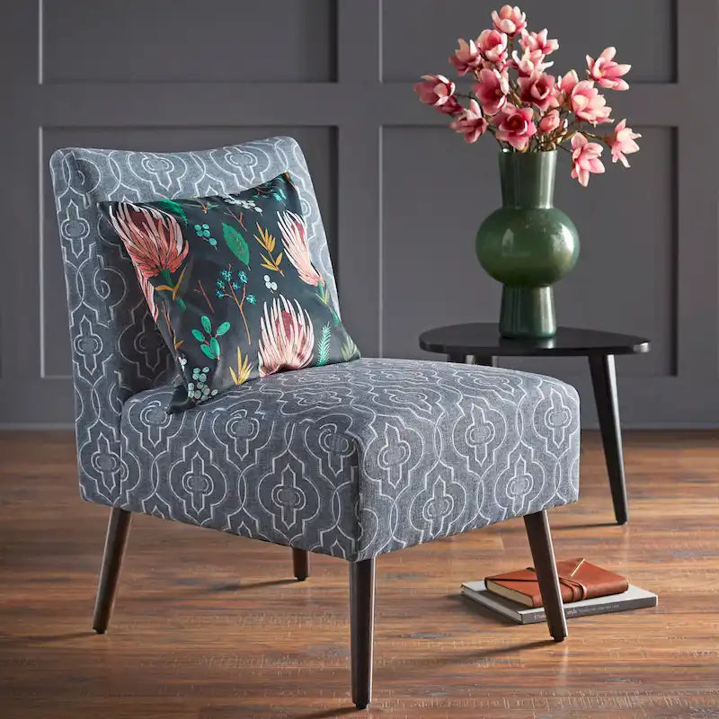 Mid-Century Modern Upholstered Armchair