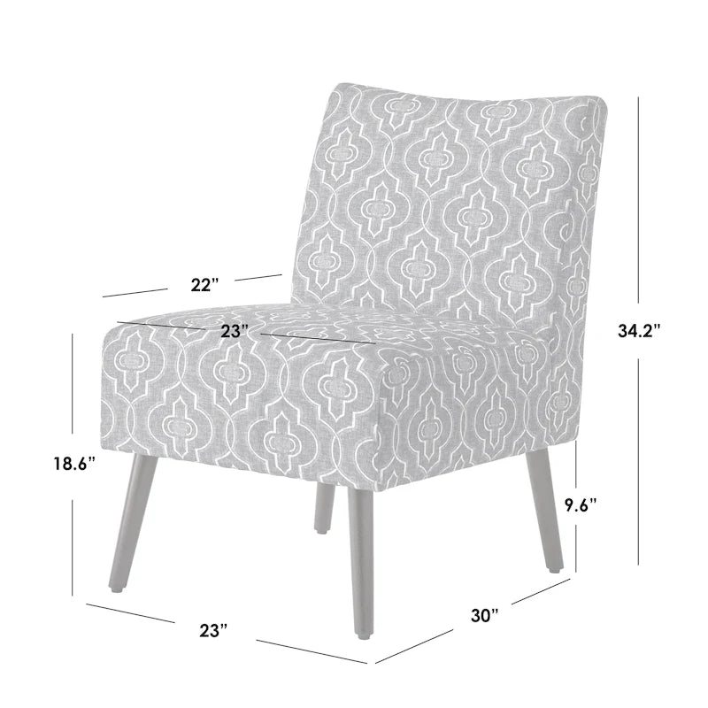 Mid-Century Modern Upholstered Armchair