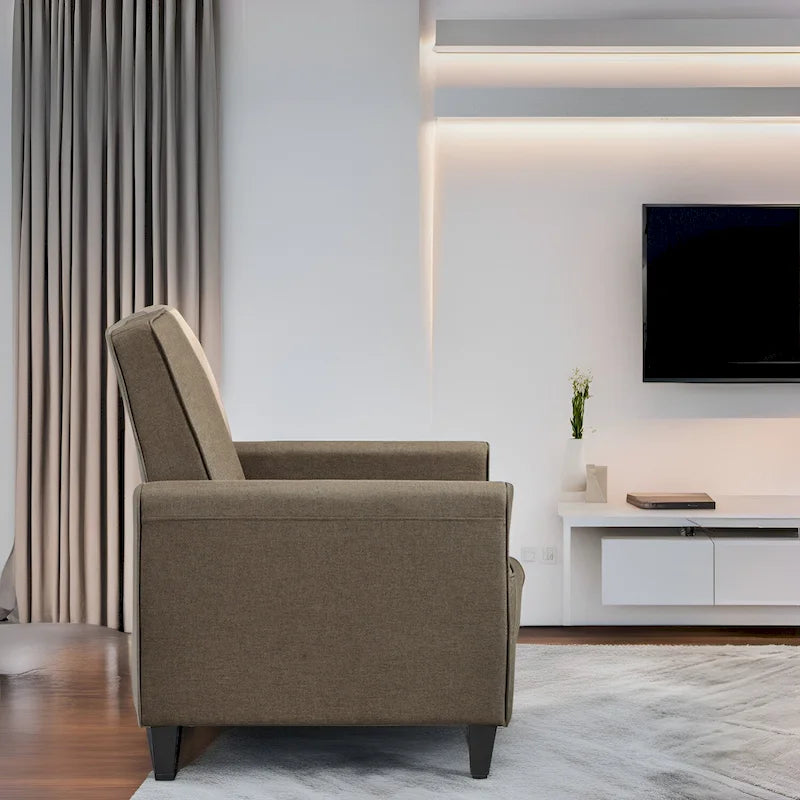 Fauteuil Inclinable Pushback de Cinéma Maison - Fauteuil Inclinable Compact avec Accoudoir et Repose-pieds Réglable, Idéal pour les Petits Espaces
