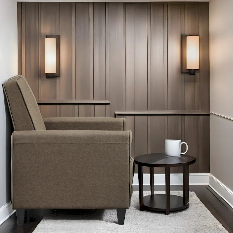 Fauteuil Inclinable Pushback de Cinéma Maison - Fauteuil Inclinable Compact avec Accoudoir et Repose-pieds Réglable, Idéal pour les Petits Espaces