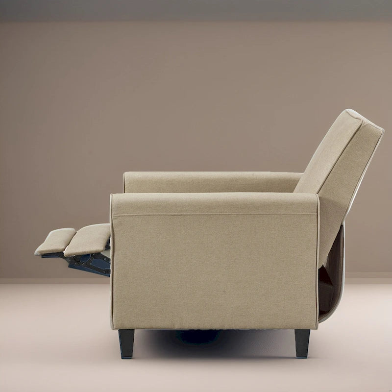Fauteuil Inclinable Pushback de Cinéma Maison - Fauteuil Inclinable Compact avec Accoudoir et Repose-pieds Réglable, Idéal pour les Petits Espaces