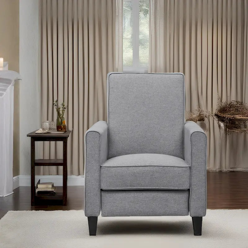 Fauteuil Inclinable Pushback de Cinéma Maison - Fauteuil Inclinable Compact avec Accoudoir et Repose-pieds Réglable, Idéal pour les Petits Espaces