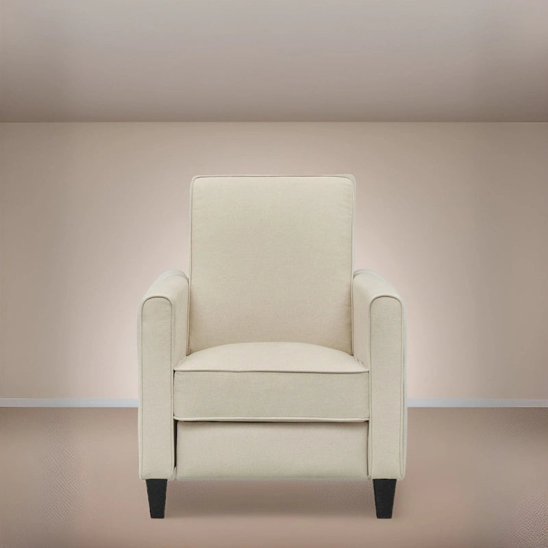 Fauteuil Inclinable Pushback de Cinéma Maison - Fauteuil Inclinable Compact avec Accoudoir et Repose-pieds Réglable, Idéal pour les Petits Espaces