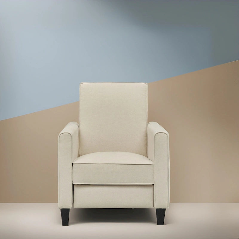 Fauteuil Inclinable Pushback de Cinéma Maison - Fauteuil Inclinable Compact avec Accoudoir et Repose-pieds Réglable, Idéal pour les Petits Espaces