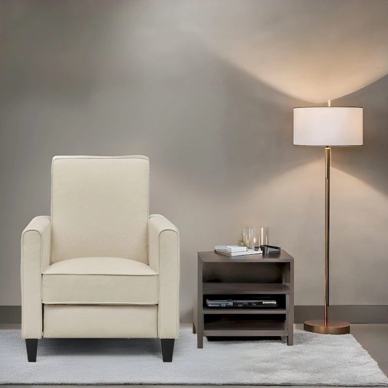 Fauteuil Inclinable Pushback de Cinéma Maison - Fauteuil Inclinable Compact avec Accoudoir et Repose-pieds Réglable, Idéal pour les Petits Espaces