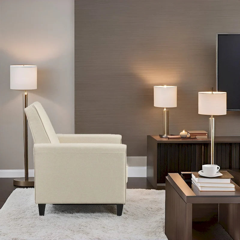 Fauteuil Inclinable Pushback de Cinéma Maison - Fauteuil Inclinable Compact avec Accoudoir et Repose-pieds Réglable, Idéal pour les Petits Espaces
