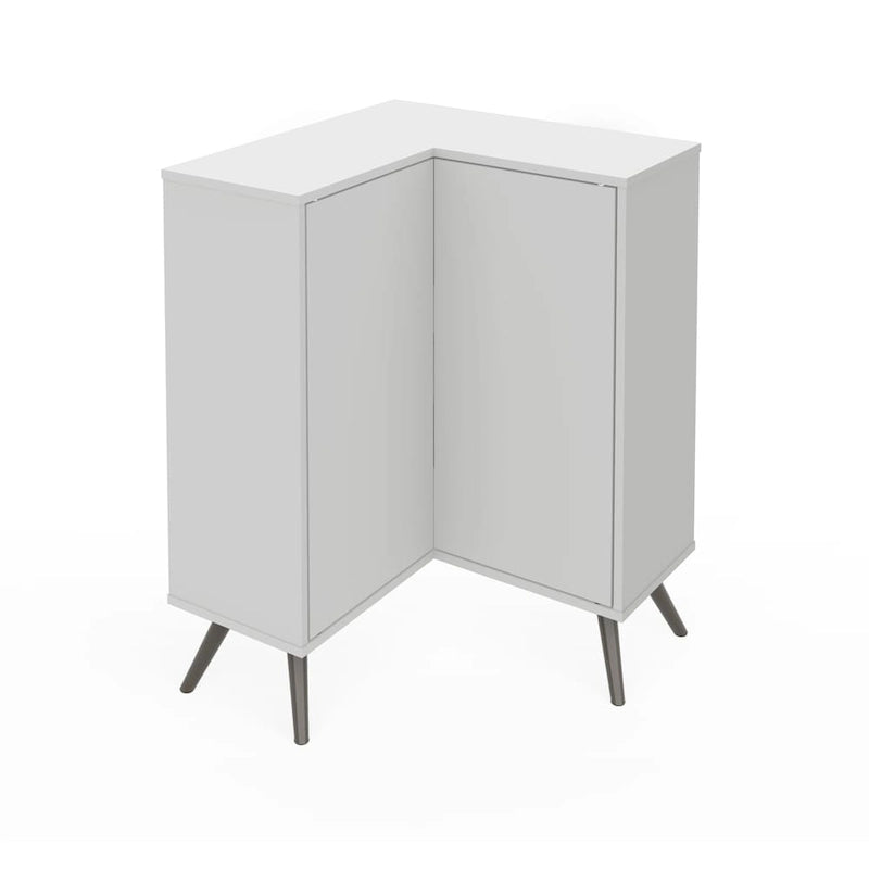 Casual Warm Gray Large TV Stand Console