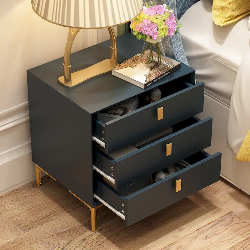 3-Drawer Nightstand End Table Bedside Table