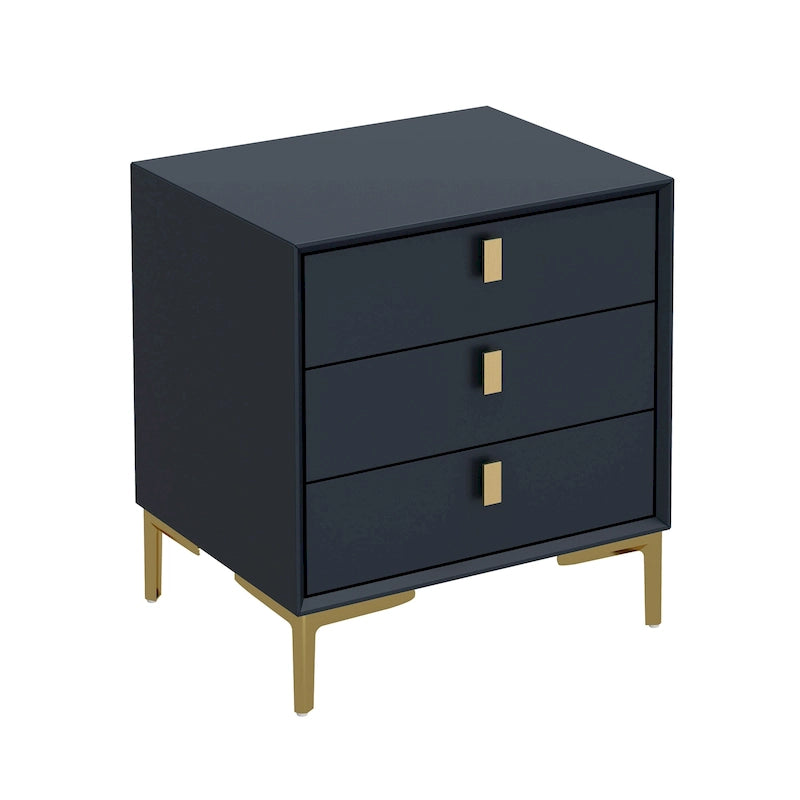 3-Drawer Nightstand End Table Bedside Table