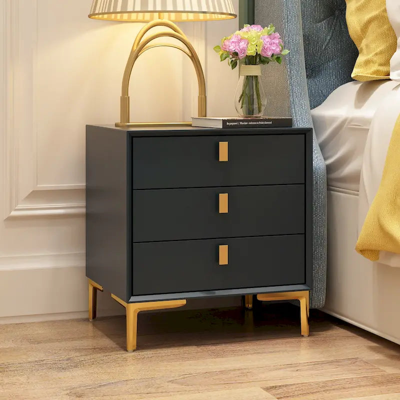 3-Drawer Nightstand End Table Bedside Table