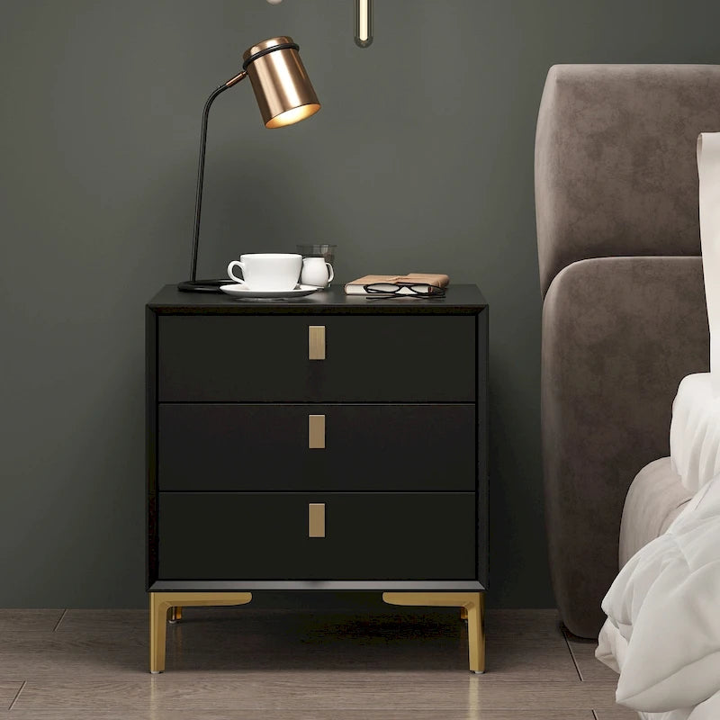 3-Drawer Nightstand End Table Bedside Table