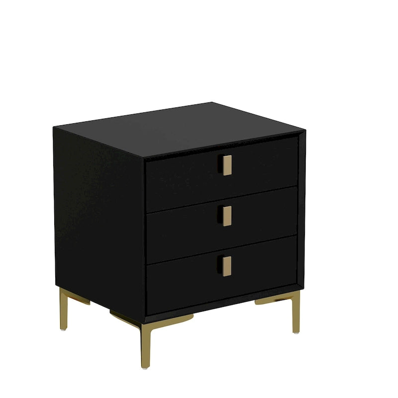 3-Drawer Nightstand End Table Bedside Table