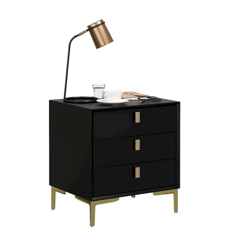 3-Drawer Nightstand End Table Bedside Table