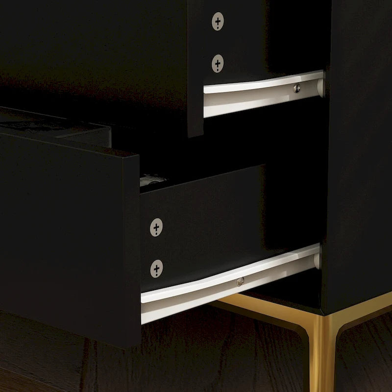 3-Drawer Nightstand End Table Bedside Table