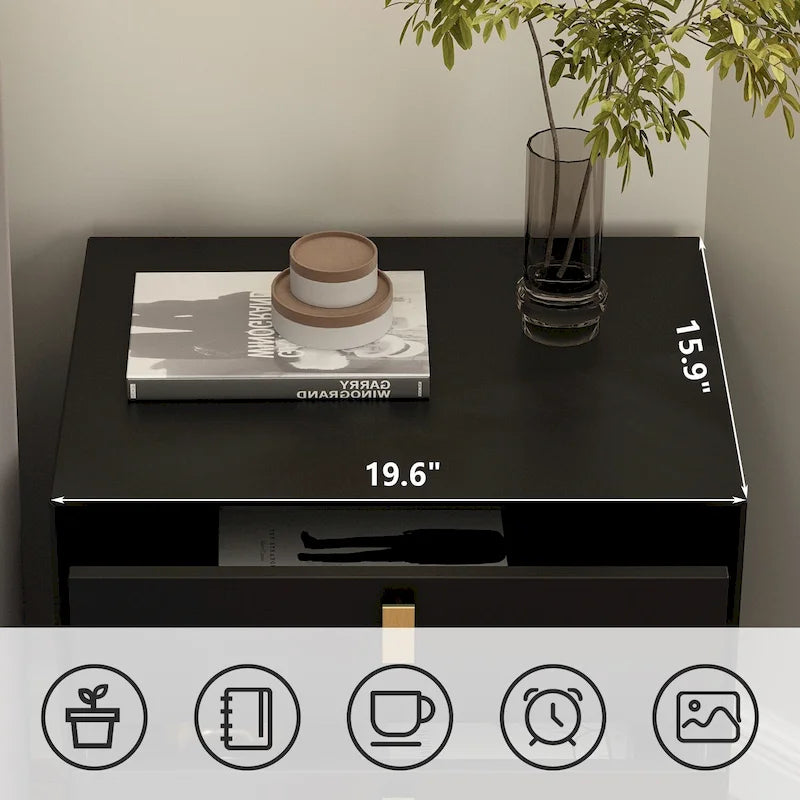 3-Drawer Nightstand End Table Bedside Table