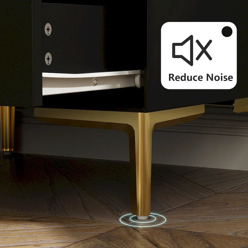 3-Drawer Nightstand End Table Bedside Table