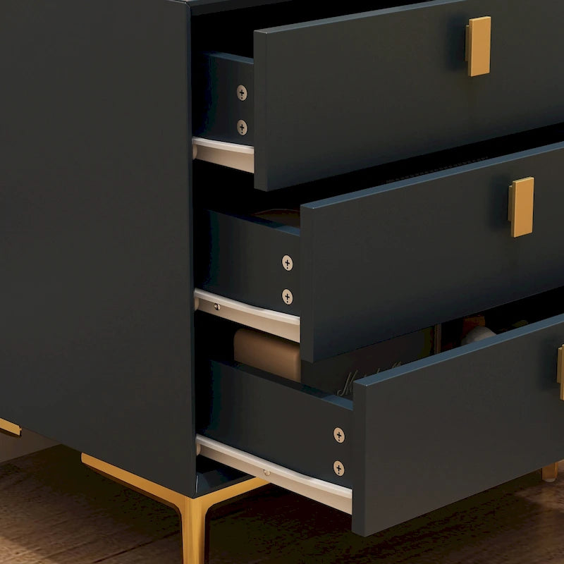 3-Drawer Nightstand End Table Bedside Table