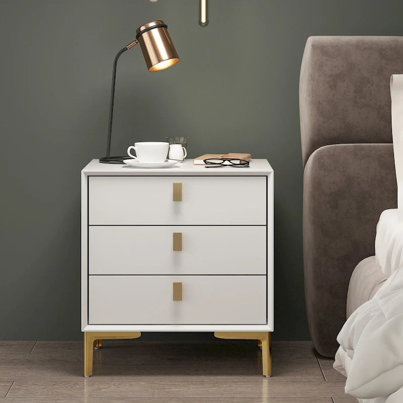 3-Drawer Nightstand End Table Bedside Table