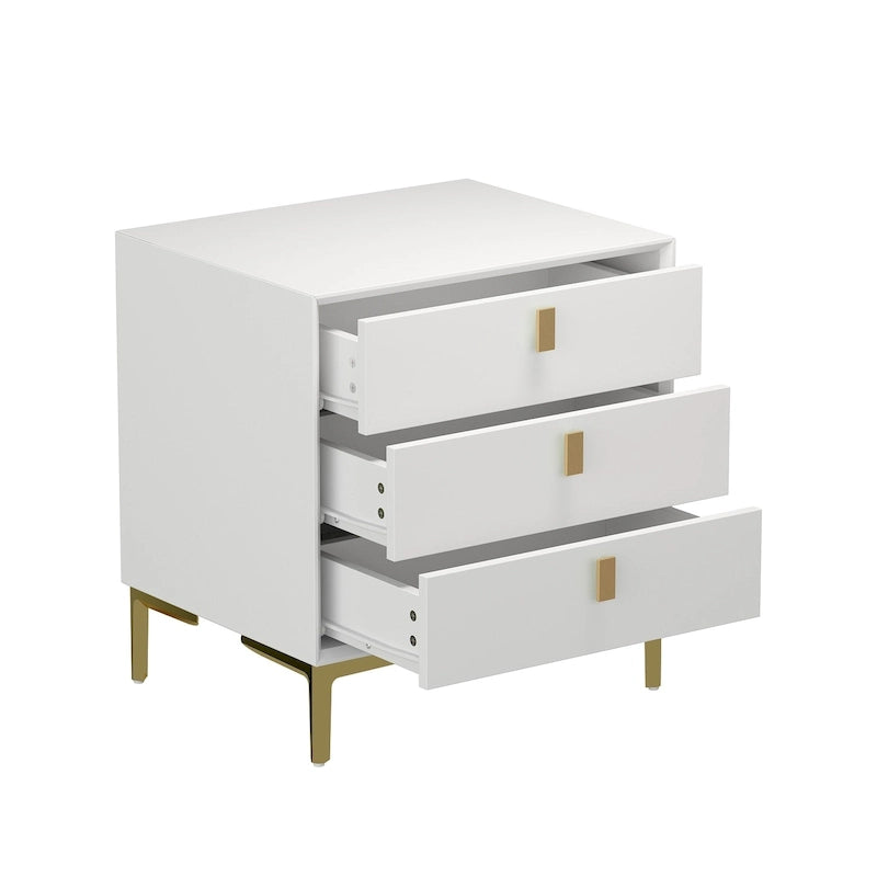 3-Drawer Nightstand End Table Bedside Table
