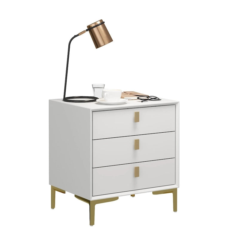 3-Drawer Nightstand End Table Bedside Table