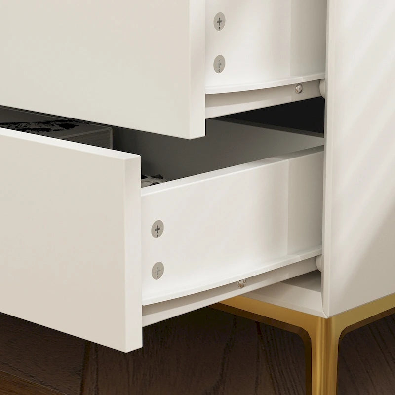 3-Drawer Nightstand End Table Bedside Table