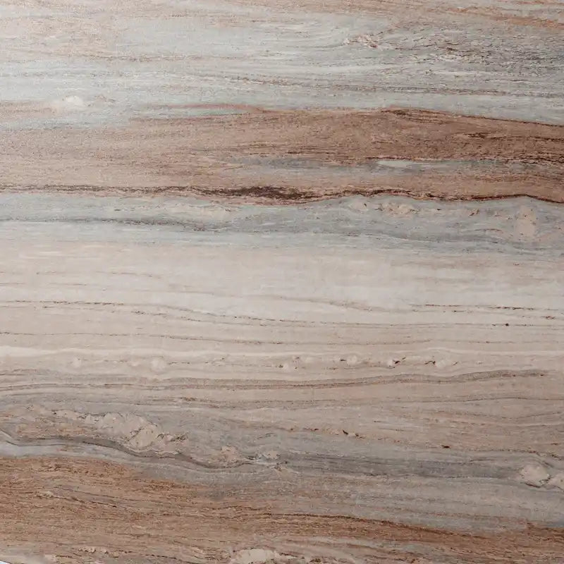 Contemporary Brown Faux Stone Coffee Table