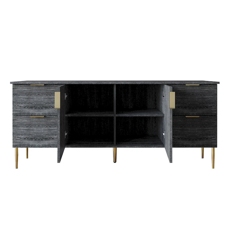 Modern and Luxury Clean-Lines Sideboard