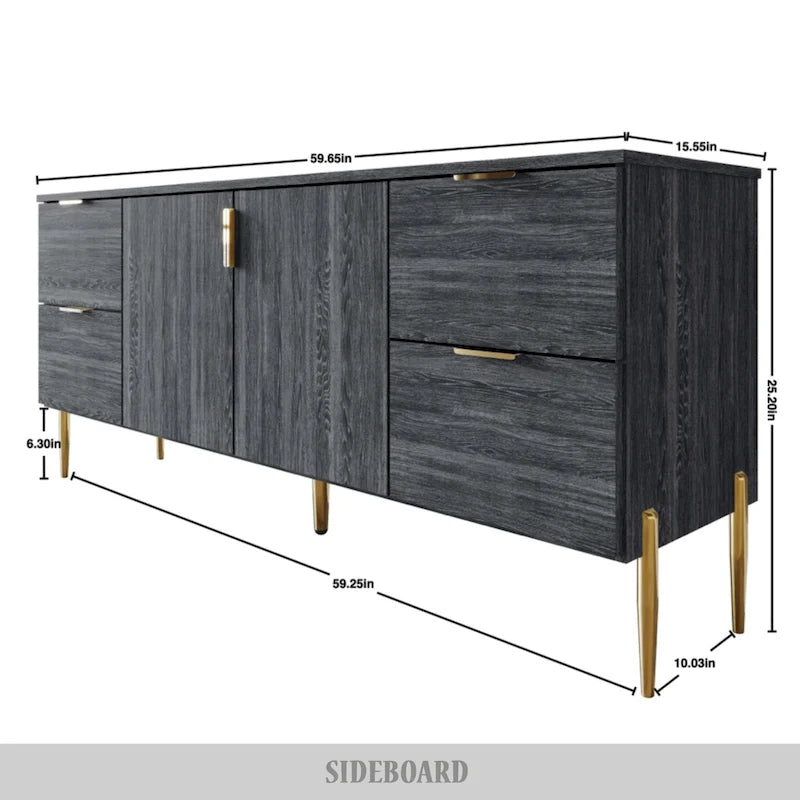 Modern and Luxury Clean-Lines Sideboard