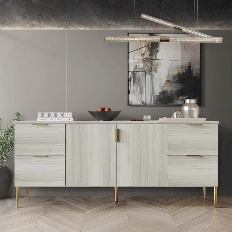 Modern and Luxury Clean-Lines Sideboard