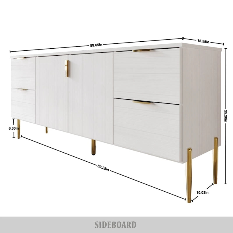 Modern and Luxury Clean-Lines Sideboard