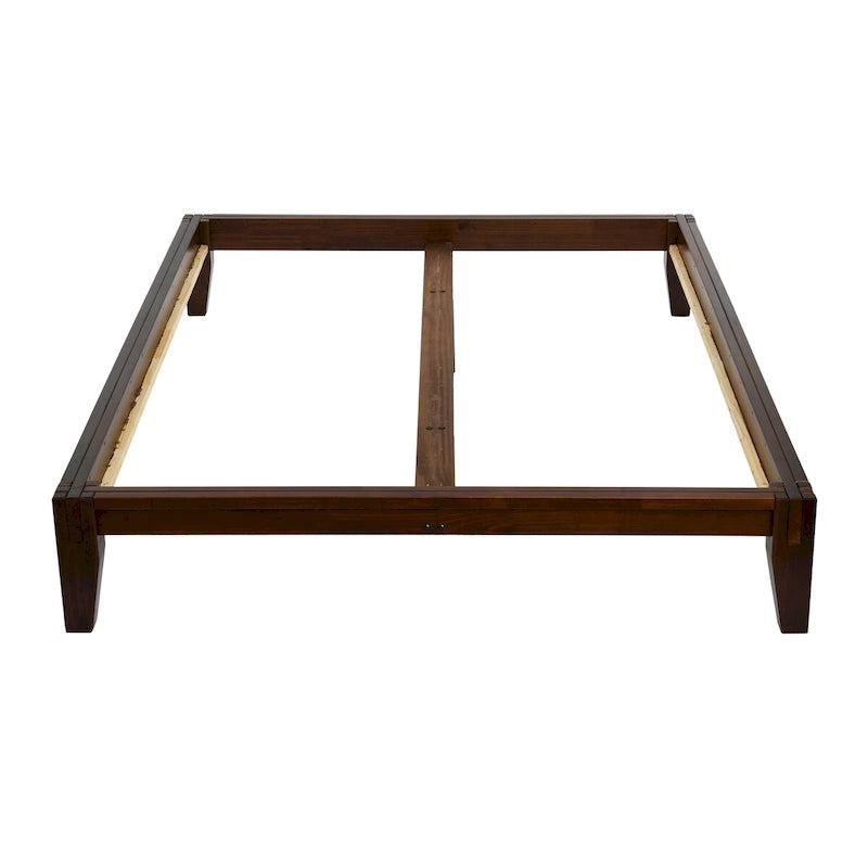 Solid Wood Platform Bed with Japanese Joinery