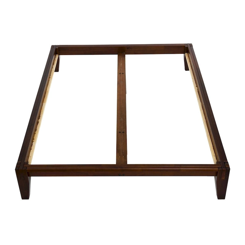 Solid Wood Platform Bed with Japanese Joinery