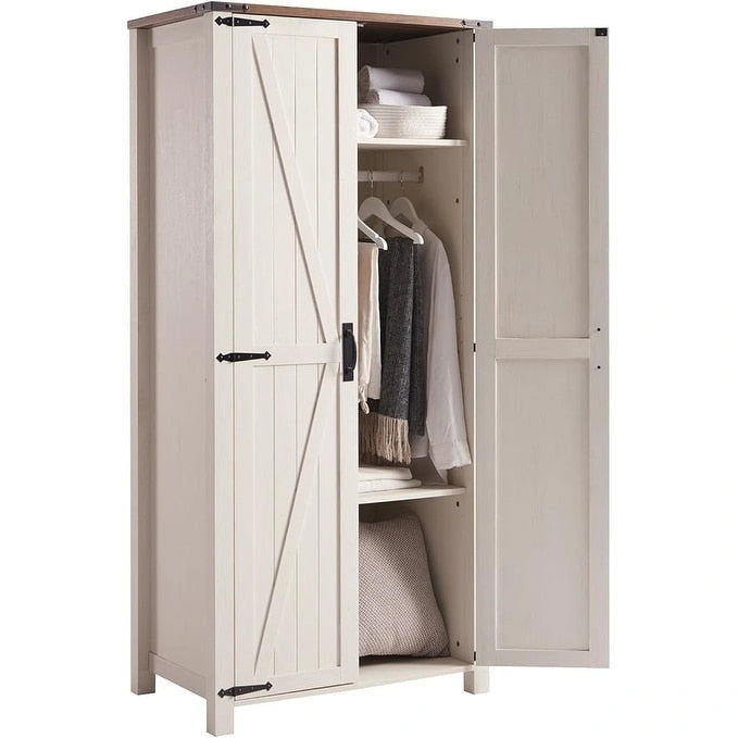 Farmhouse Storage Cabinet, Armoire, Rustic Pantry, Versatile Storage