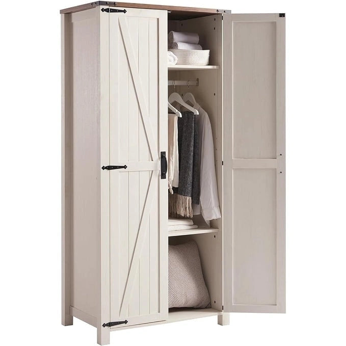 Farmhouse Storage Cabinet, Armoire, Rustic Pantry, Versatile Storage