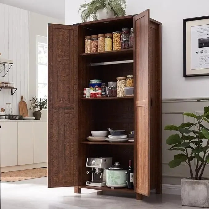 Farmhouse Storage Cabinet, Armoire, Rustic Pantry, Versatile Storage