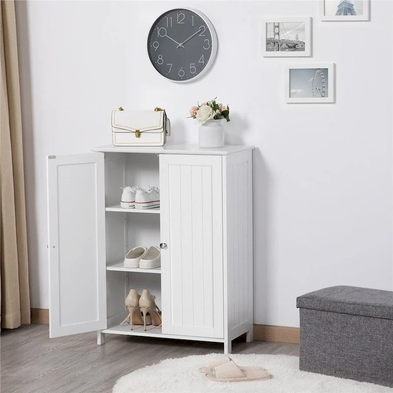 Floor Cabinet with 2 Doors, 2 Adjustable Shelves