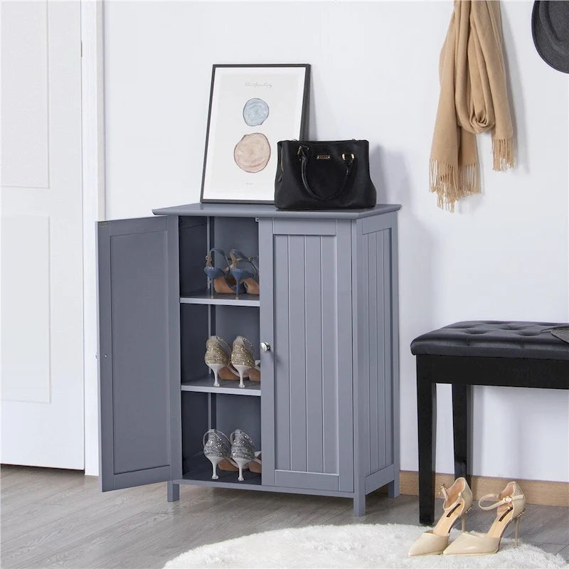 Floor Cabinet with 2 Doors, 2 Adjustable Shelves