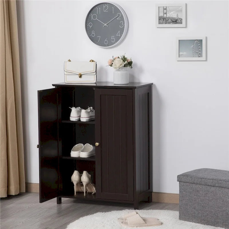 Floor Cabinet with 2 Doors, 2 Adjustable Shelves