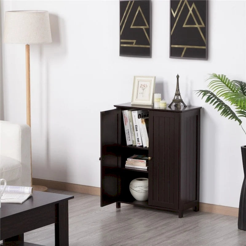 Floor Cabinet with 2 Doors, 2 Adjustable Shelves