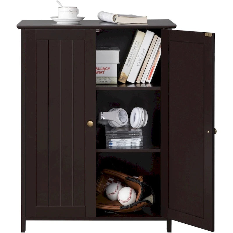 Floor Cabinet with 2 Doors, 2 Adjustable Shelves