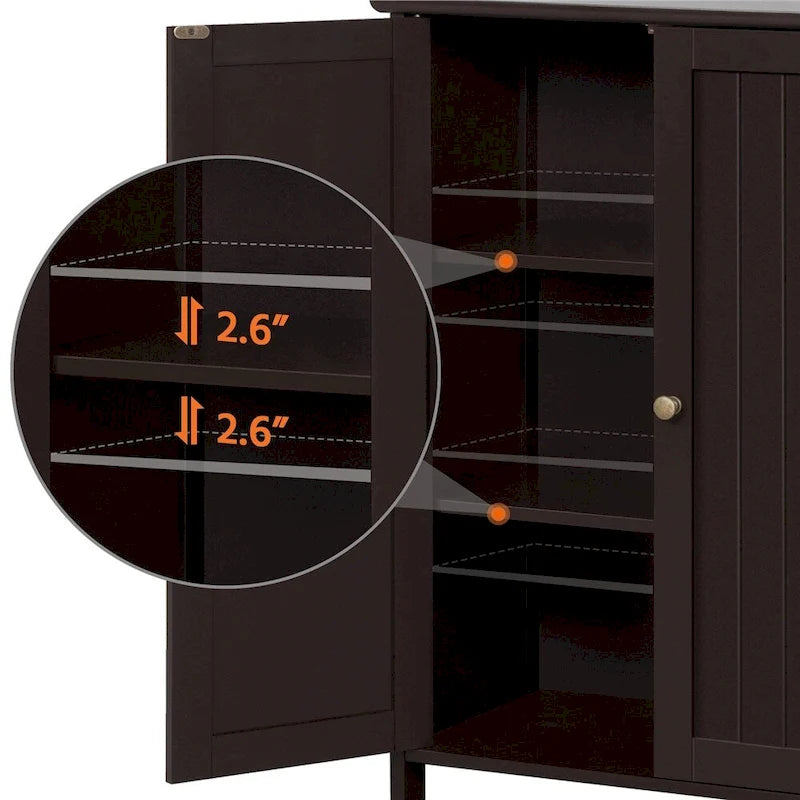 Floor Cabinet with 2 Doors, 2 Adjustable Shelves