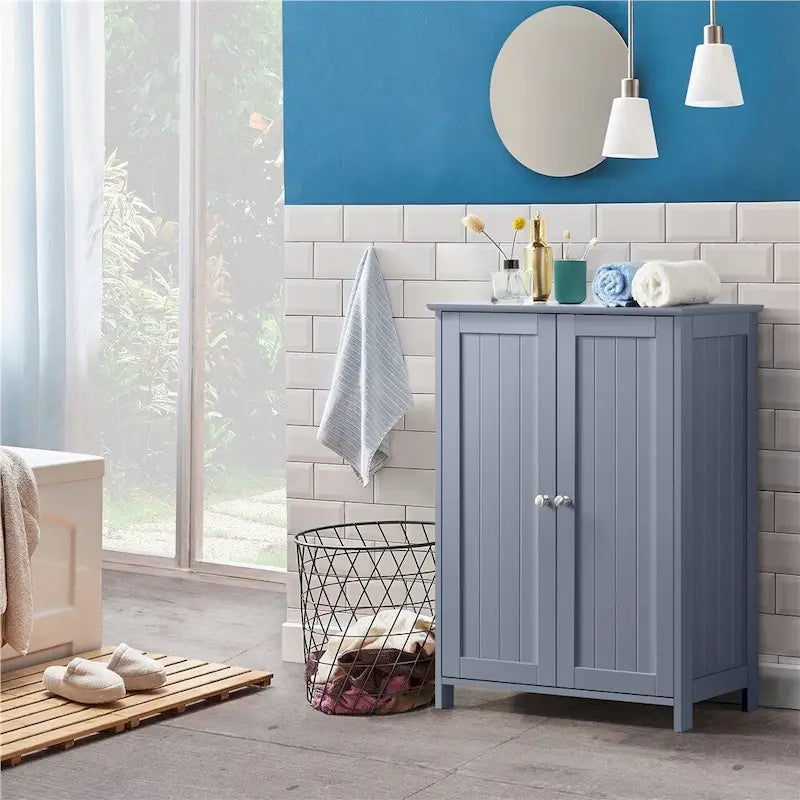 Floor Cabinet with 2 Doors, 2 Adjustable Shelves