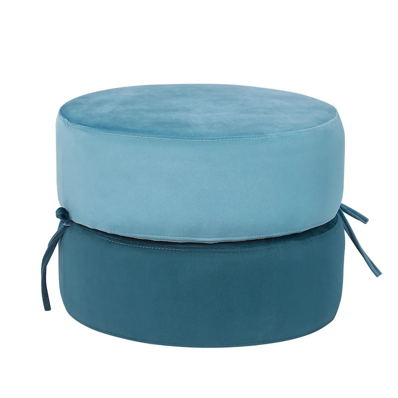 Pouf rond rembourré Repose-pieds Ottomane