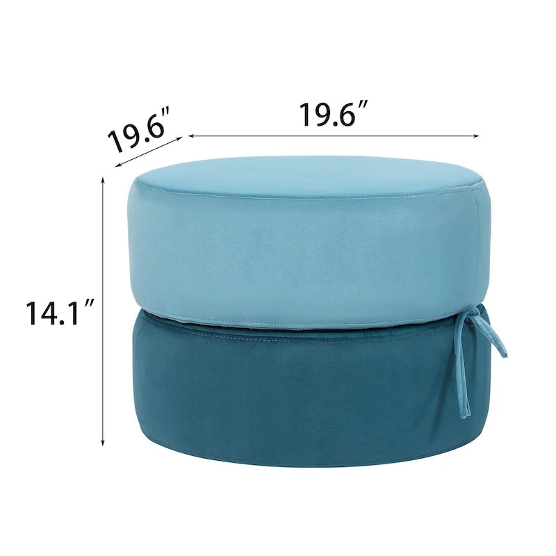 Pouf rond rembourré Repose-pieds Ottomane